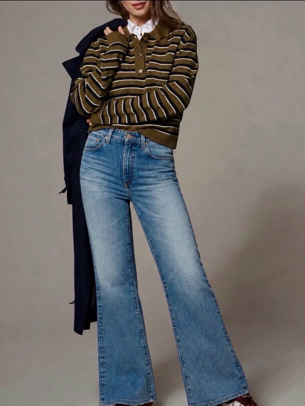 AG Adriano Goldschmied Alexxis Boot High Rise Vintage Flare Jeans Size 29